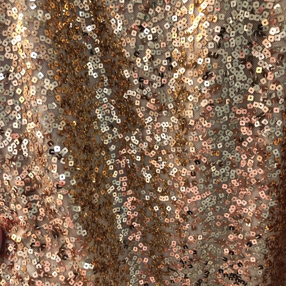 Size 8 Sara Jane gold sequin sparkle dress - Picture 4 of 6